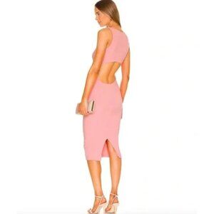 Revolve Midi Dress | Superdown Gail Tank Ribbed Knit with Open Back